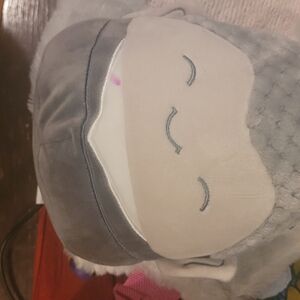 Gray and Cream Stuffed Animal Plush Toy